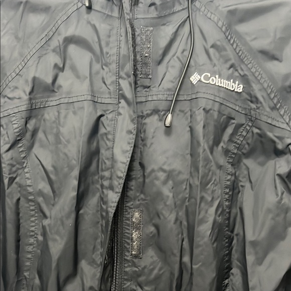 Columbia Omni-Tech Lightweight Black Rain Jacket w/ Mesh Lining - Size Small - Picture 3 of 15